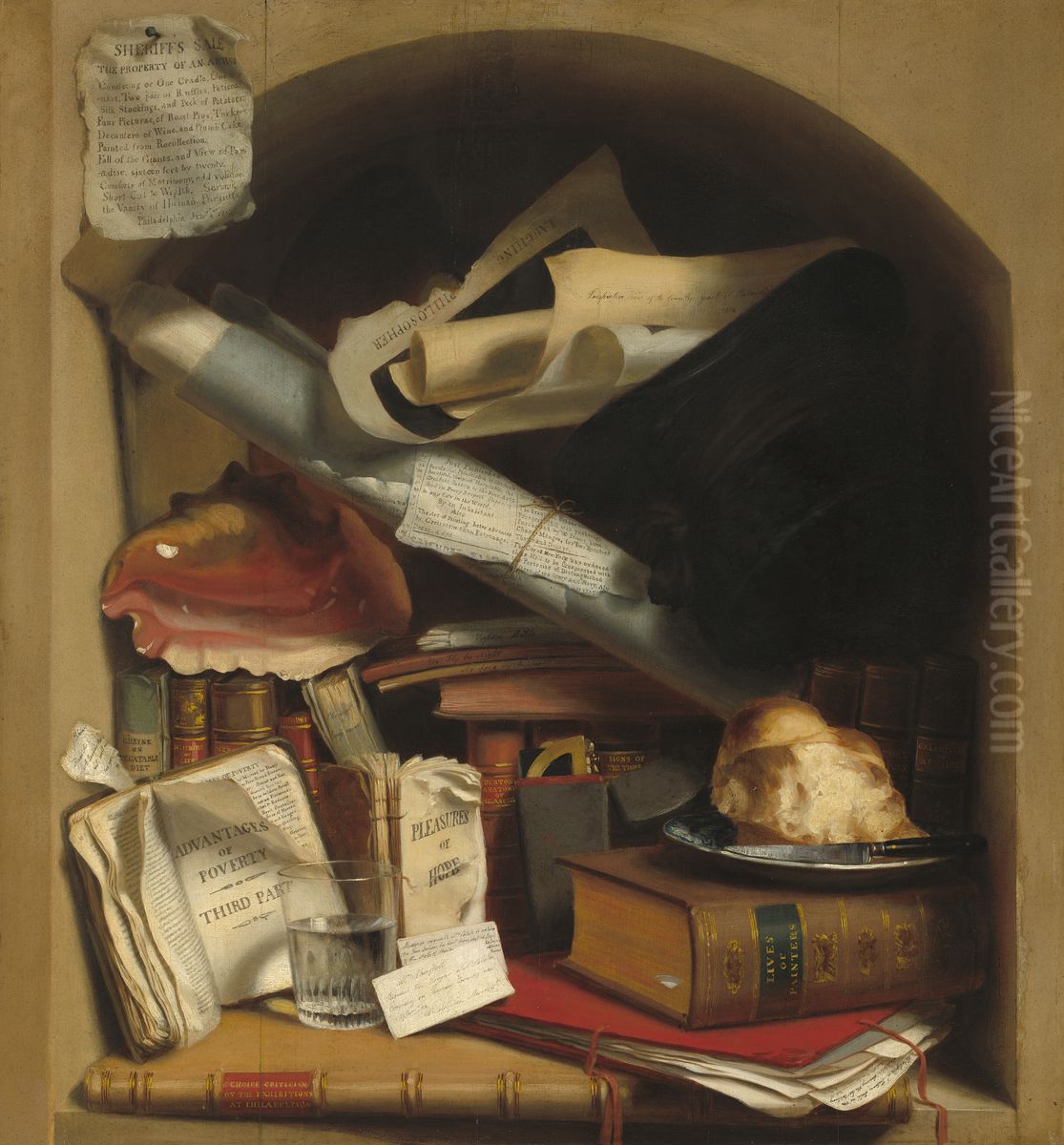 Poor Artist's Cupboard Oil Painting by Charles Bird King