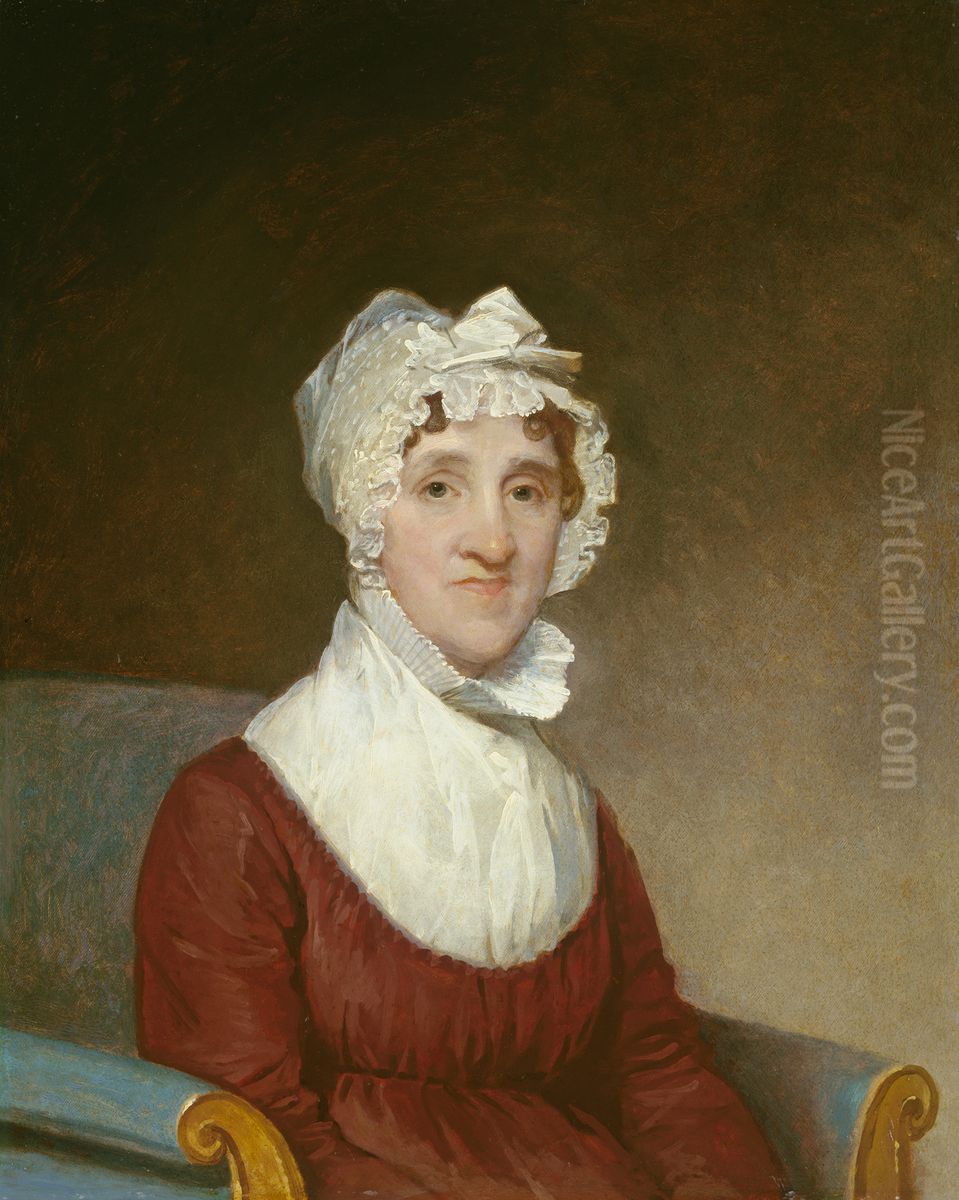 Sarah Homes Tappan (Mrs. Benjamin Tappan) Oil Painting by Gilbert Stuart