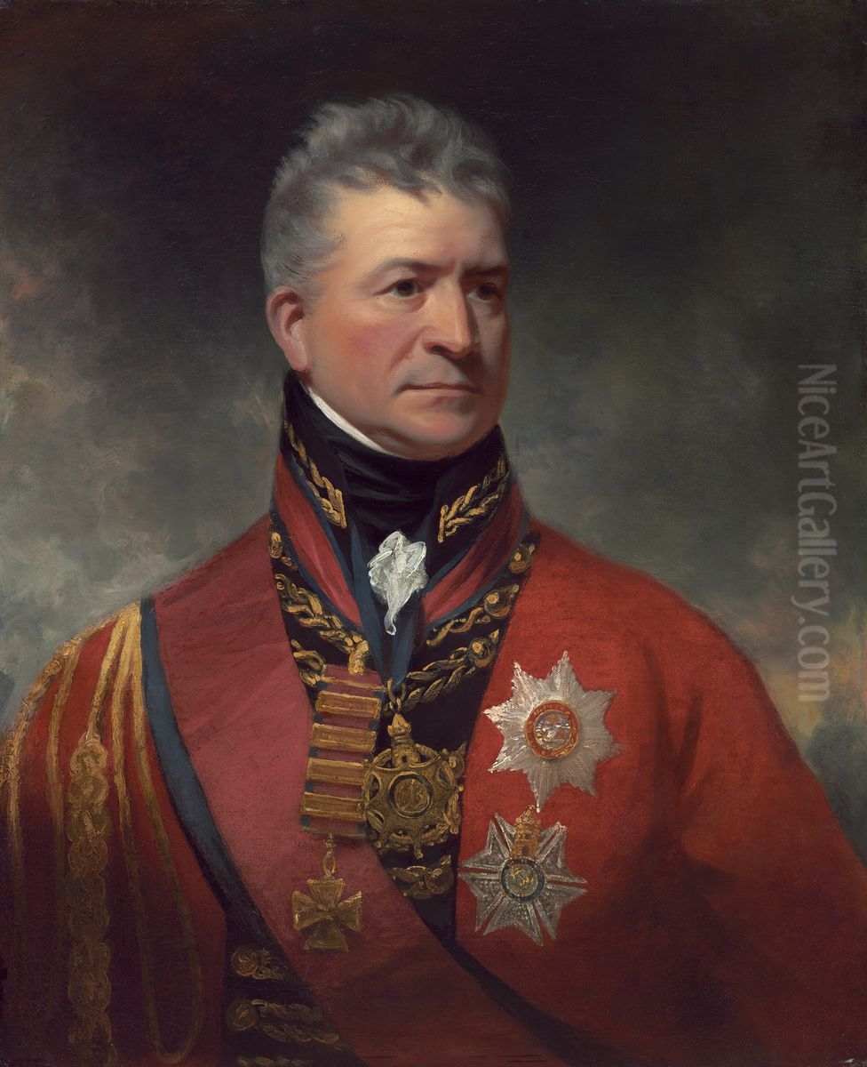 Lieutenant-General Sir Thomas Picton Oil Painting by William Beechey