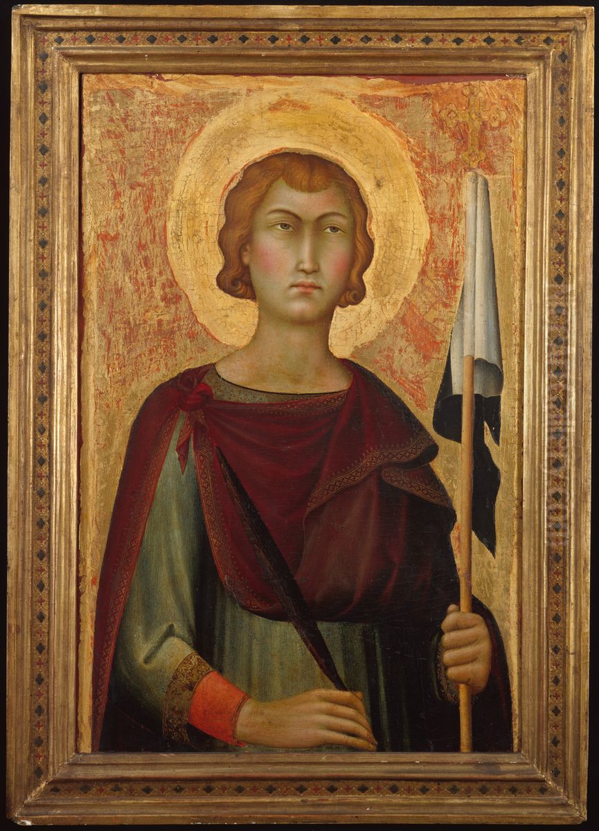 Saint Ansanus Oil Painting by Simone Martini