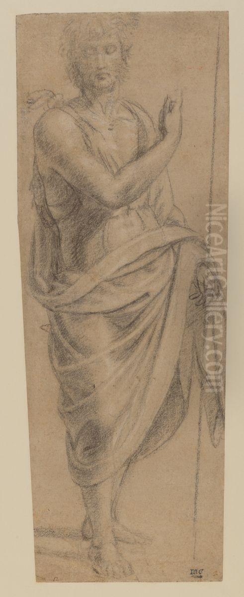 Saint John the Baptist Oil Painting by Innocenzo di Pietro Francucci da Imola