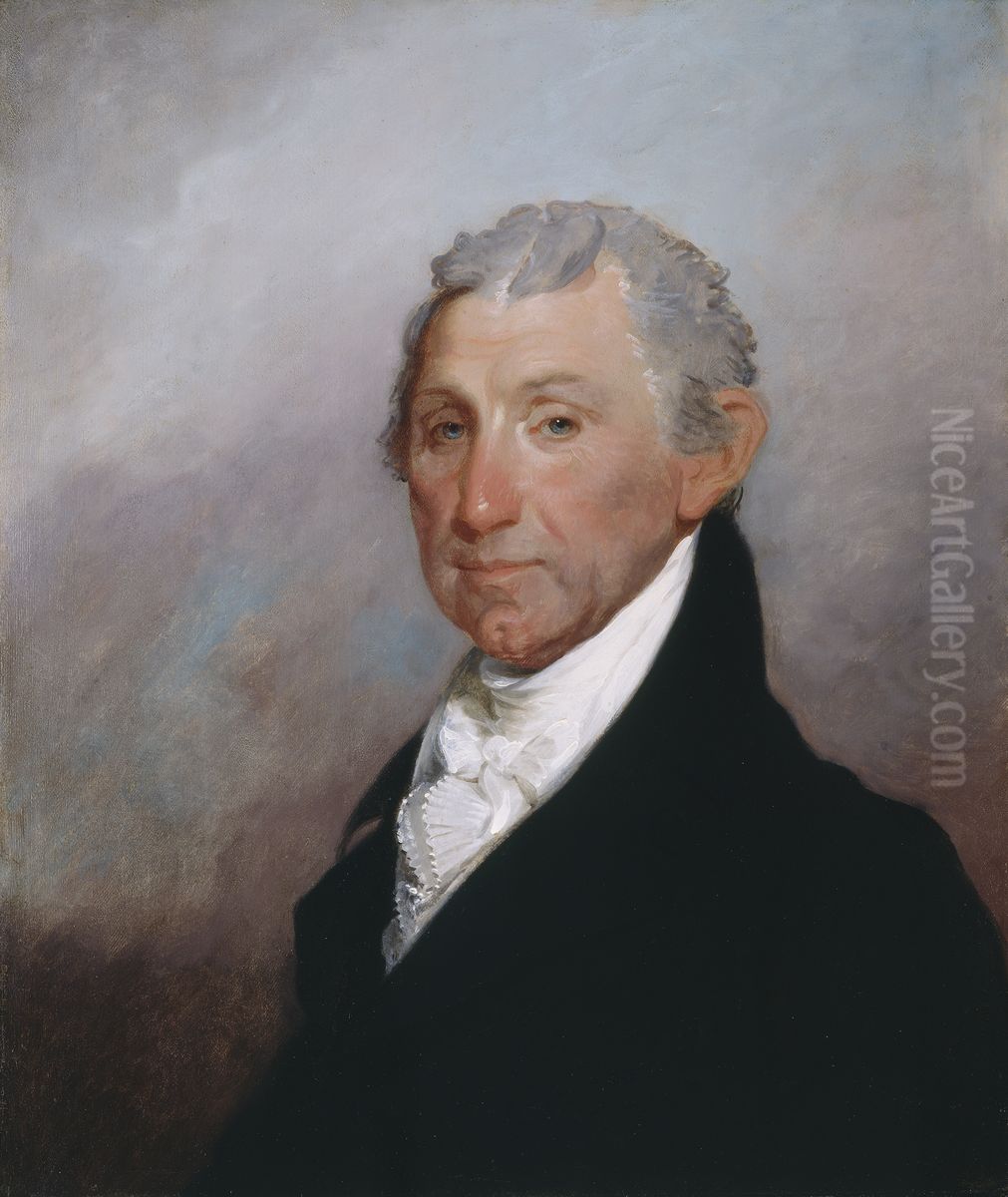 James Monroe Oil Painting by Gilbert Stuart