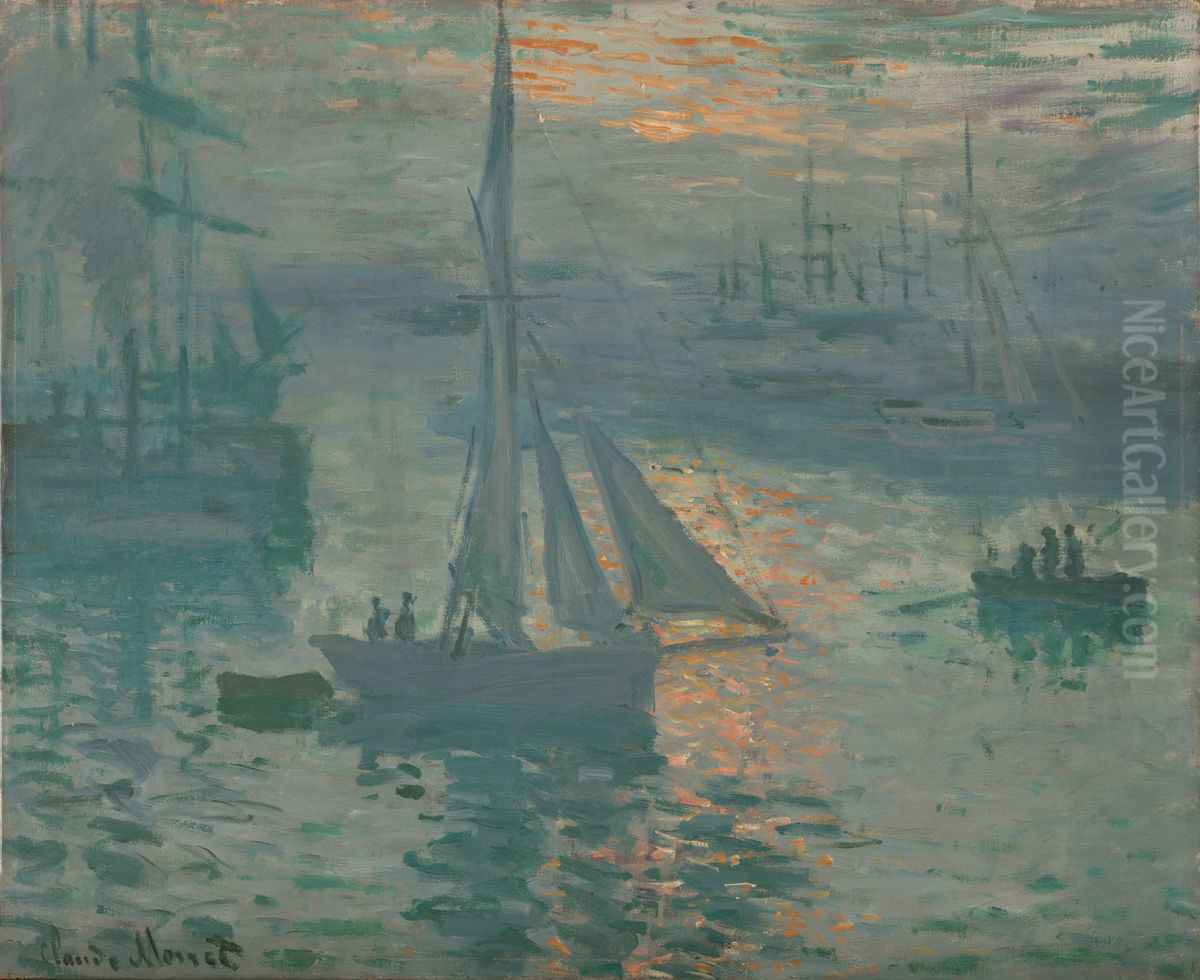 Sunrise (Marine) Oil Painting by Claude Oscar Monet