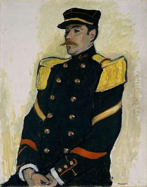 Sergeant of the Colonial Regiment Oil Painting by Albert Marquet