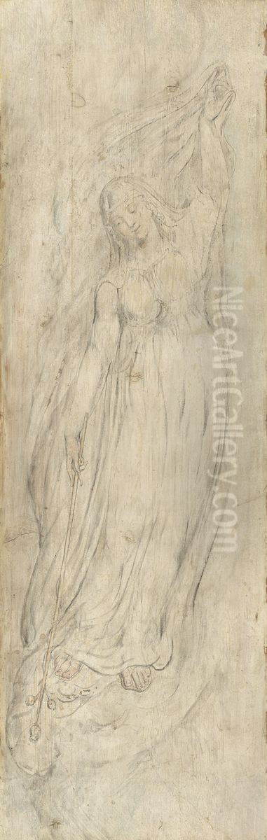 Evening Oil Painting by William Blake