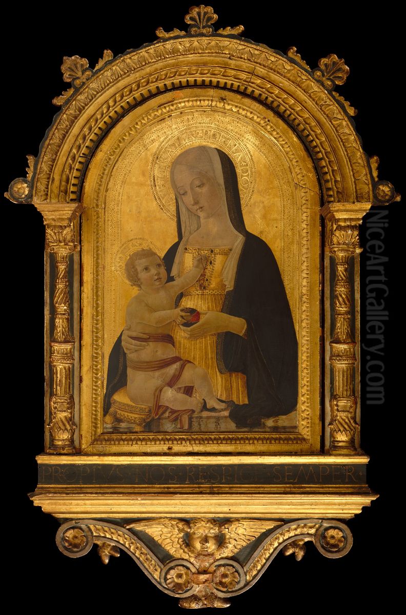Madonna and Child Oil Painting by Benvenuto di Giovanni