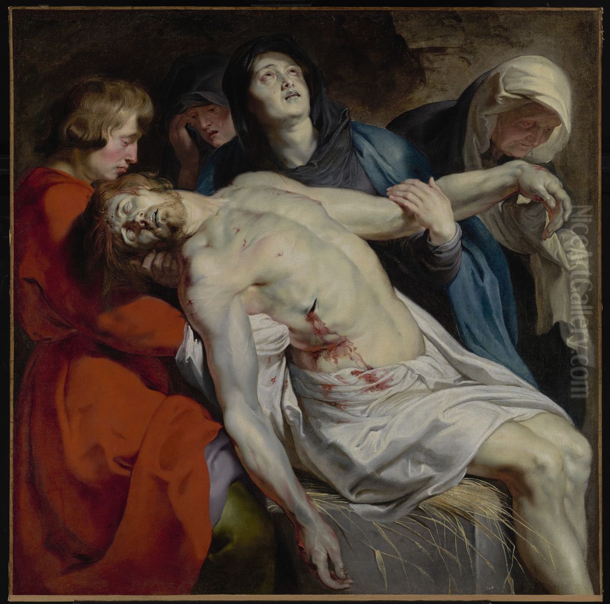 The Entombment Oil Painting by (studio of) Rubens, Peter Paul