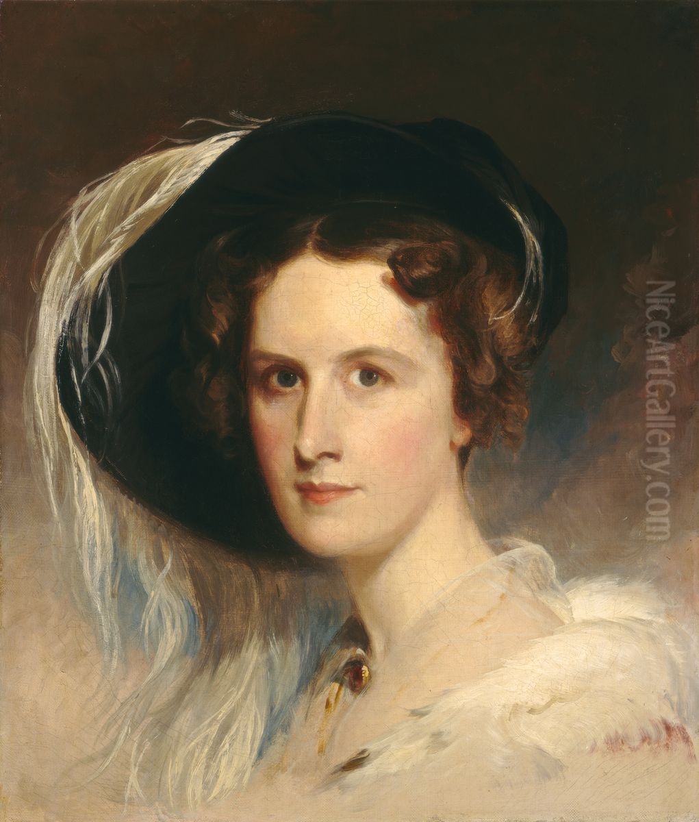 Ann Biddle Hopkinson (Mrs. Francis Hopkinson) Oil Painting by Thomas Sully
