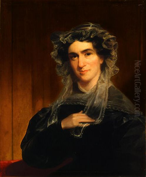 Amy Taylor Dickson (Mrs. John Dickson) Oil Painting by John Neagle