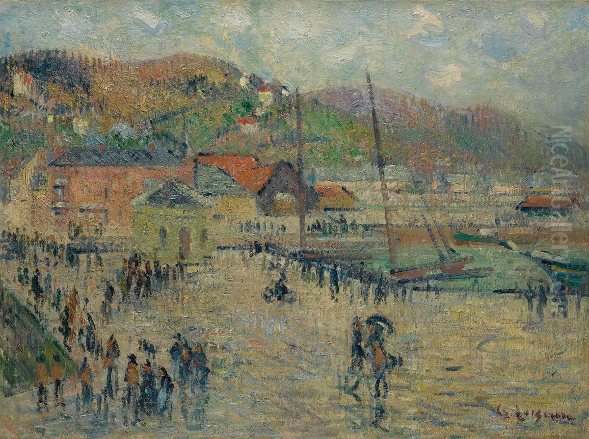 Le Grand Quai, Fecamp Oil Painting by Gustave Loiseau