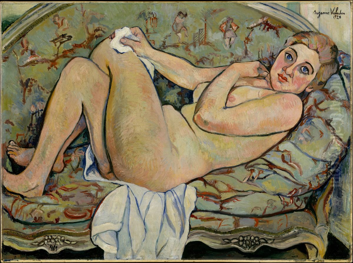 Reclining Nude Oil Painting by Suzanne Valadon