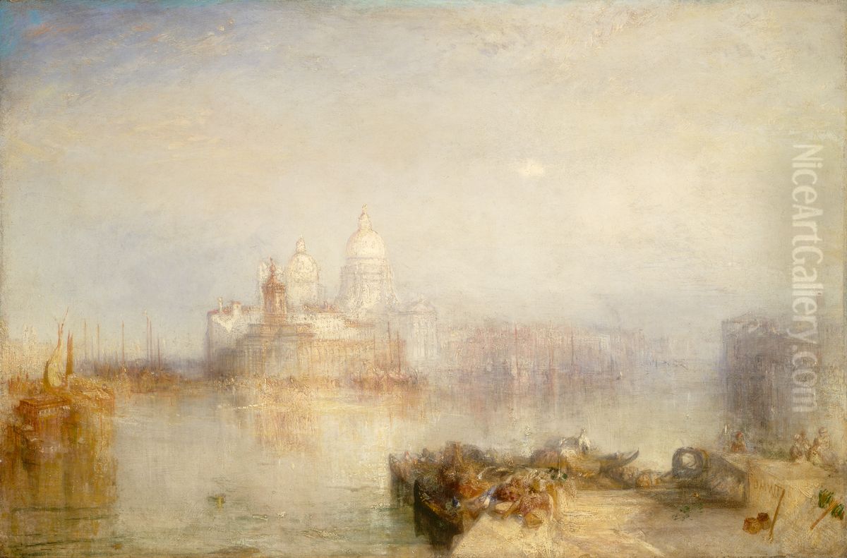 The Dogana and Santa Maria della Salute, Venice Oil Painting by J. M. W. Turner