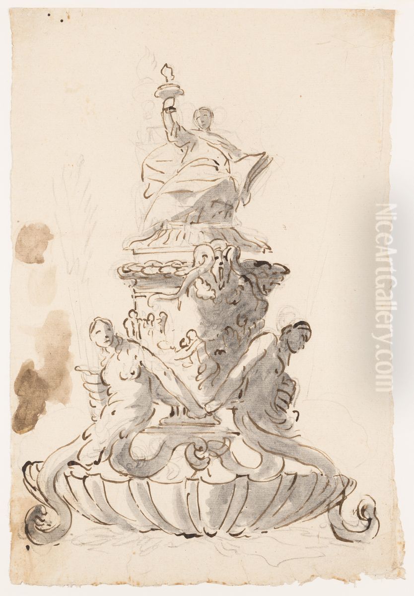 Study for an Inkstand Oil Painting by Giovanni Battista Tiepolo