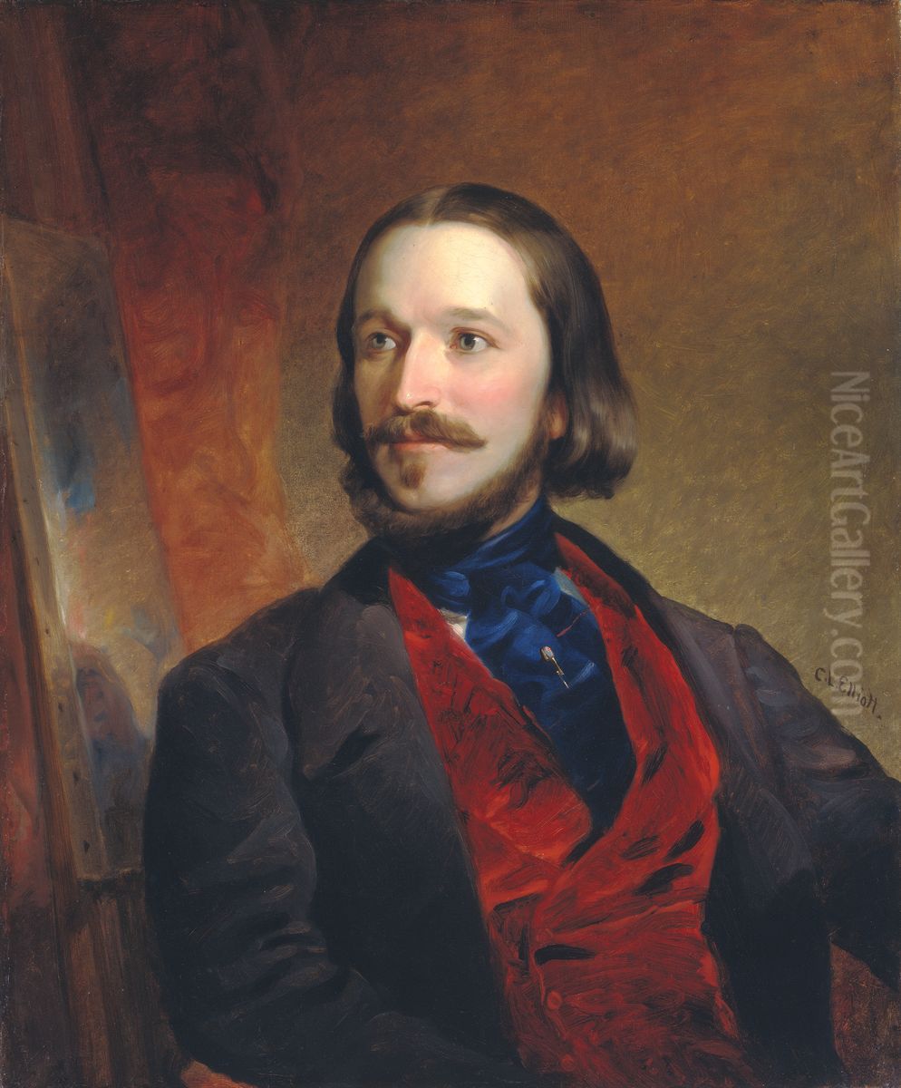 William Sidney Mount Oil Painting by Charles Loring Elliott