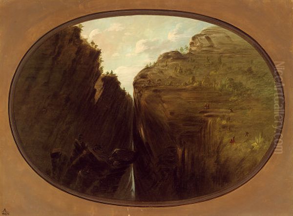 the beetle crevice Oil Painting by George Catlin
