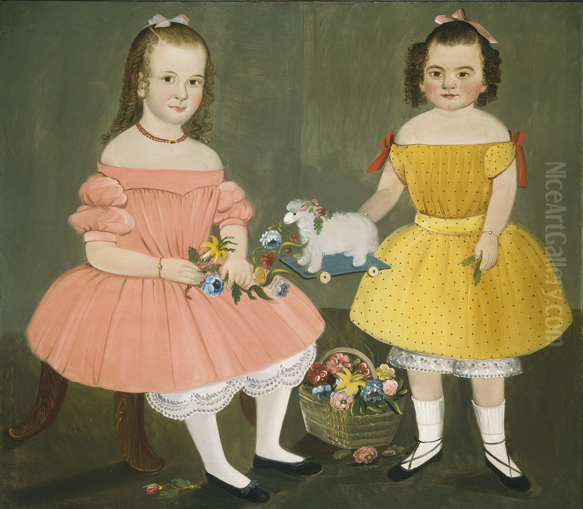 The Burnish Sisters Oil Painting by William Matthew Prior