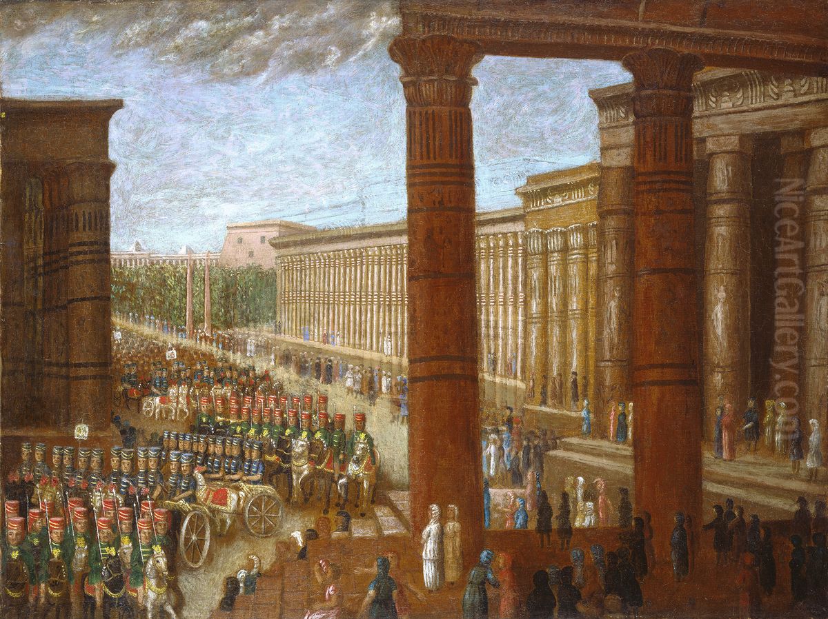 Pharaoh's Army Marching Oil Painting by Erastus Salisbury Field
