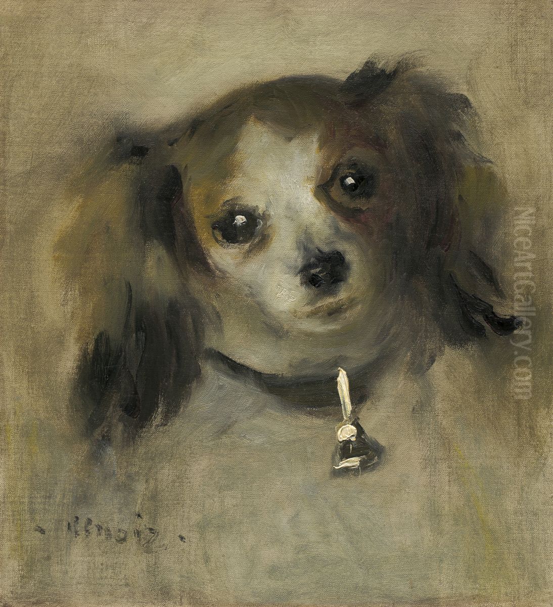 Tete de chien Oil Painting by Pierre Auguste Renoir