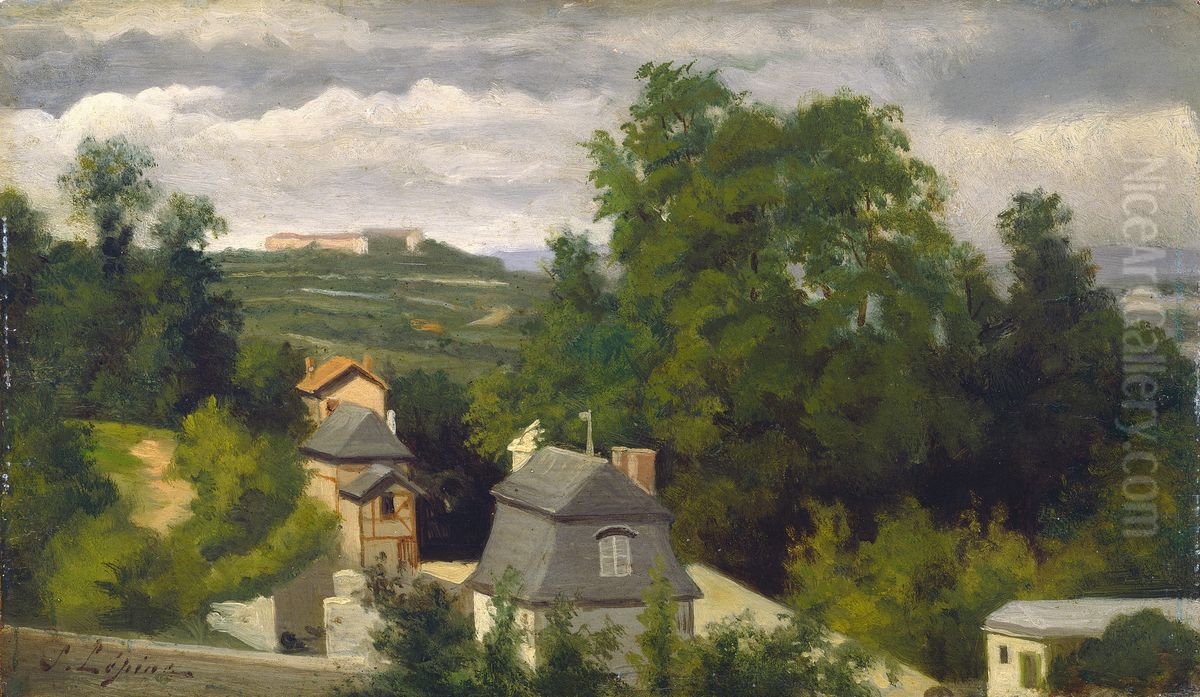 View on the Outskirts of Caen Oil Painting by Stanislas Lepine