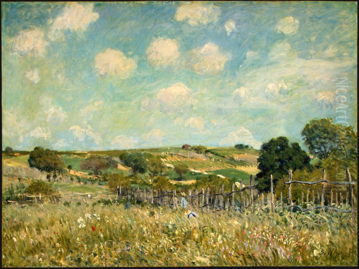 La Prairie Oil Painting by Alfred Sisley