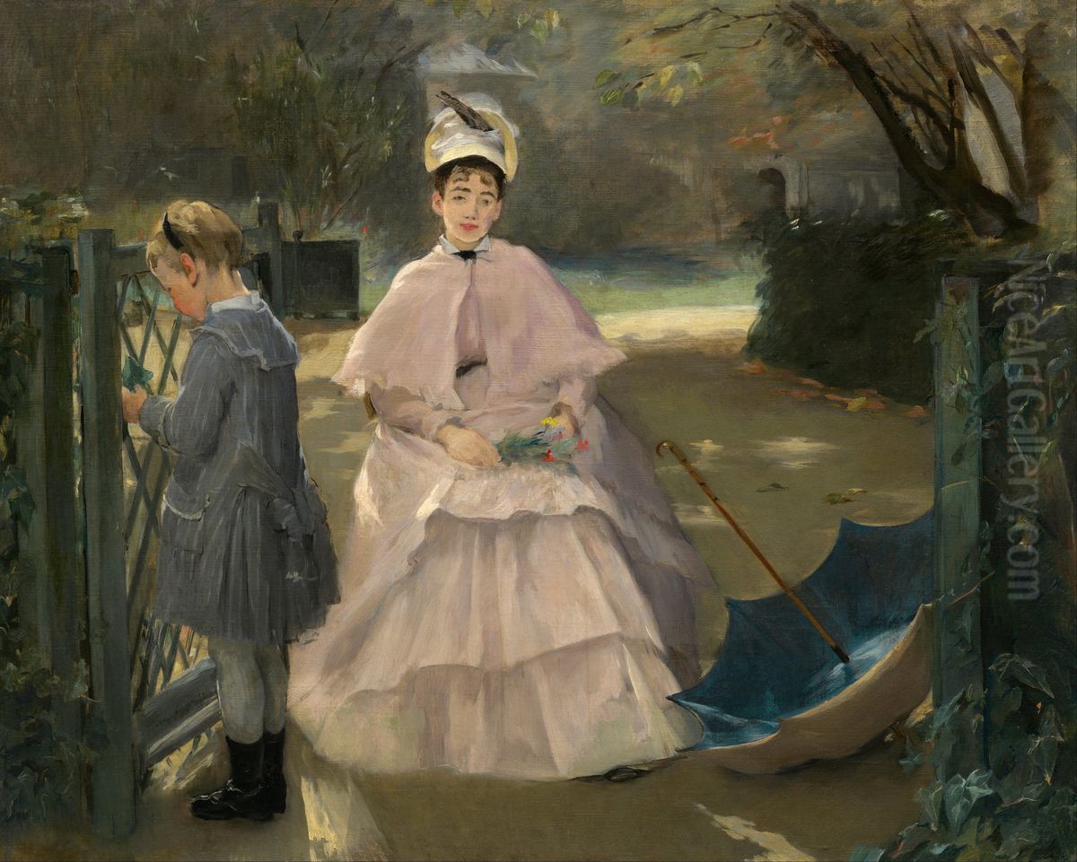 Nanny and Child Oil Painting by Eva Gonzales