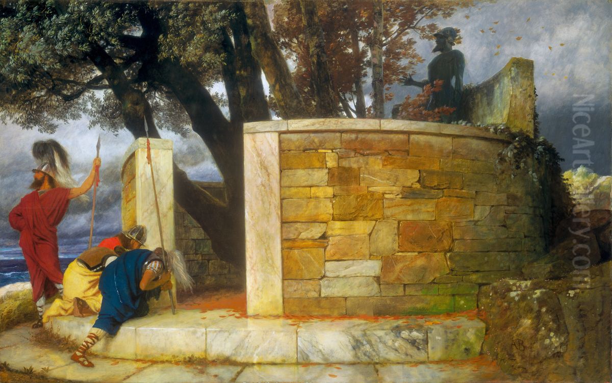 The Sanctuary of Hercules Oil Painting by Arnold Bocklin