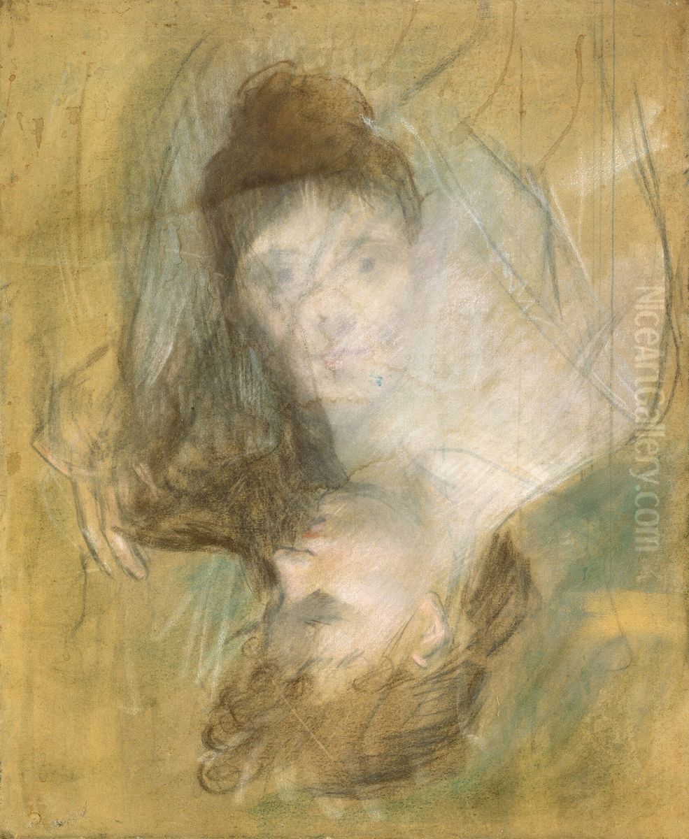 Sketch of a Woman Oil Painting by Jean-Louis Forain