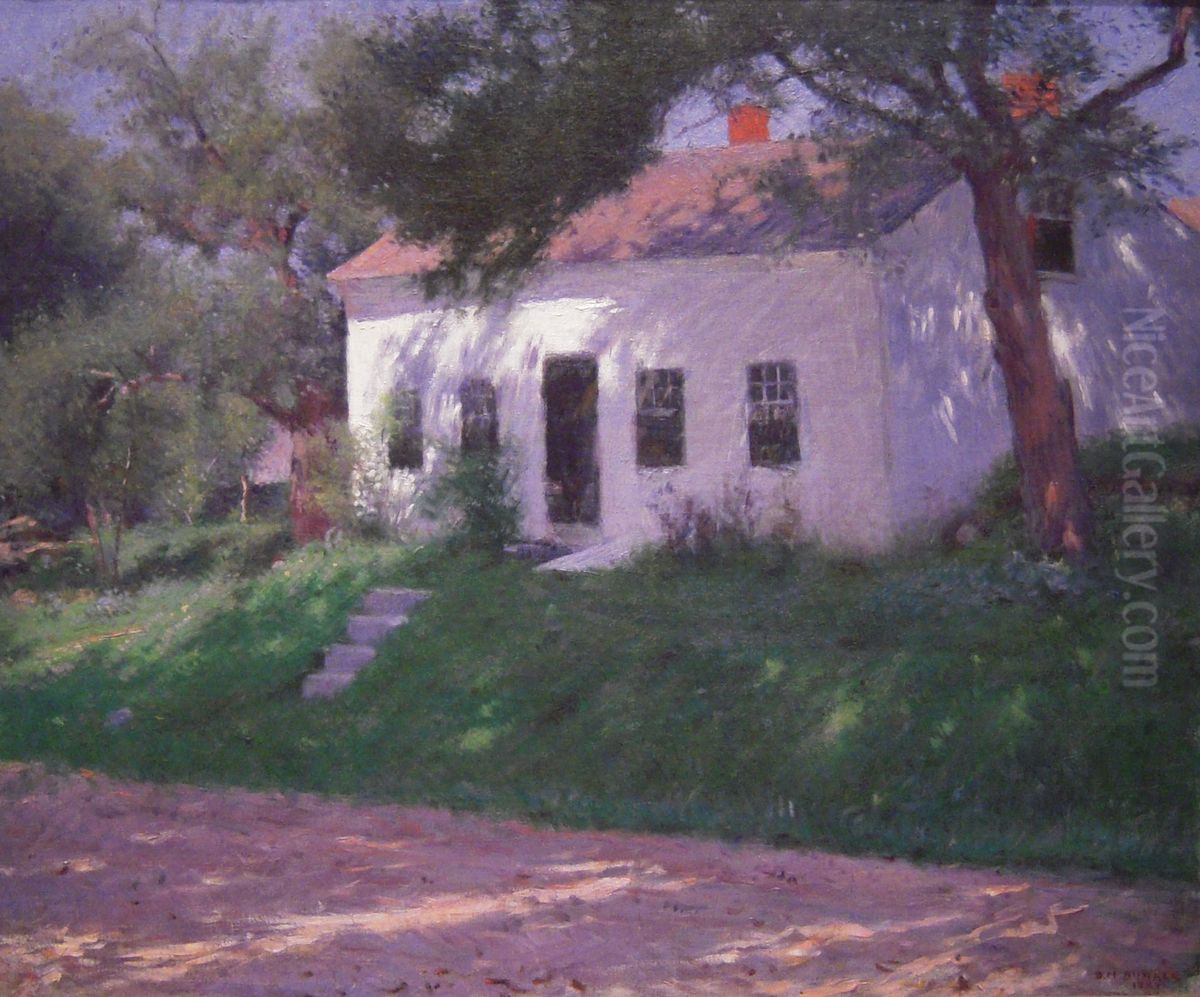 Roadside Cottage Oil Painting by Dennis Miller Bunker