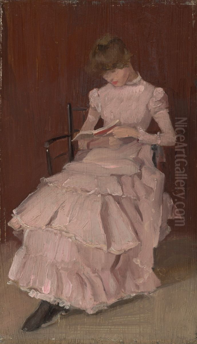 Peach Blossom Oil Painting by Beatrice Whistler