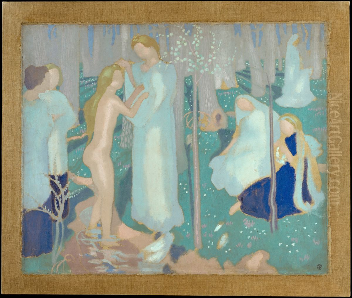 Springtime Oil Painting by Maurice Denis