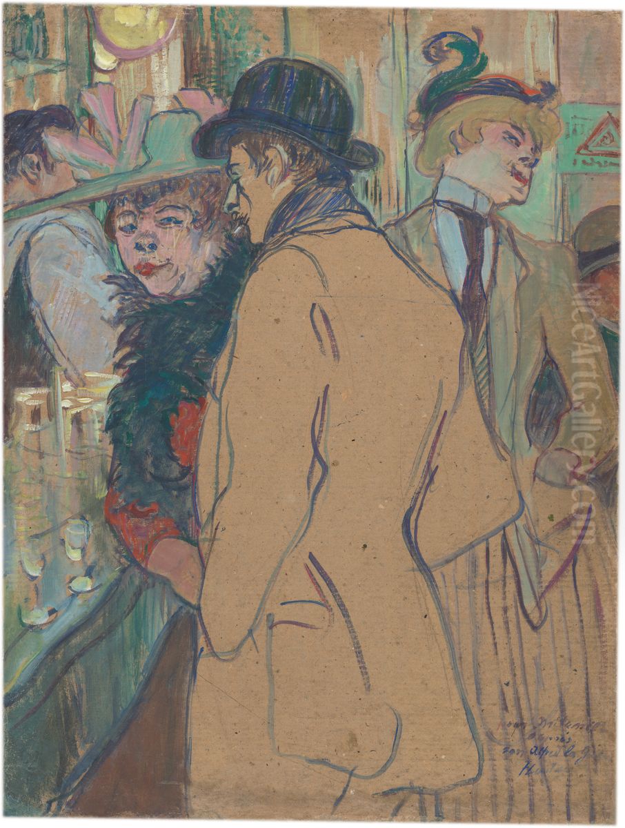 Alfred la Guigne Oil Painting by Henri De Toulouse-Lautrec