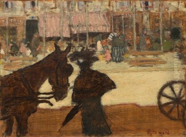 The Cab Horse Oil Painting by Pierre Bonnard