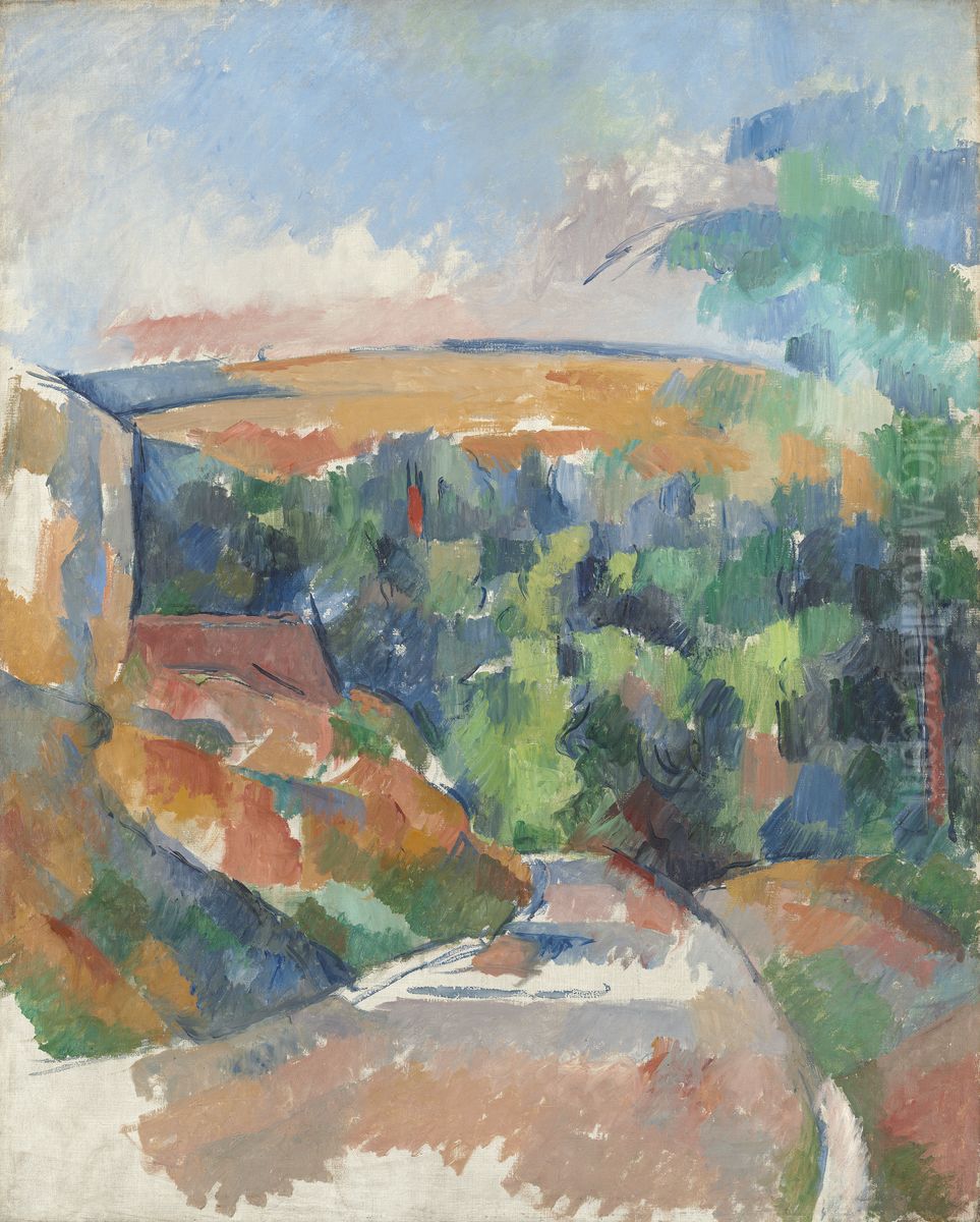 The Bend in the Road Oil Painting by Paul Cezanne