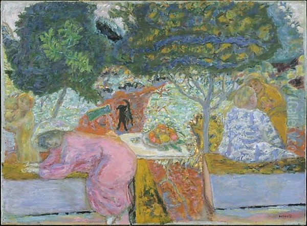 Morning in the Garden at Vernonnet Oil Painting by Pierre Bonnard