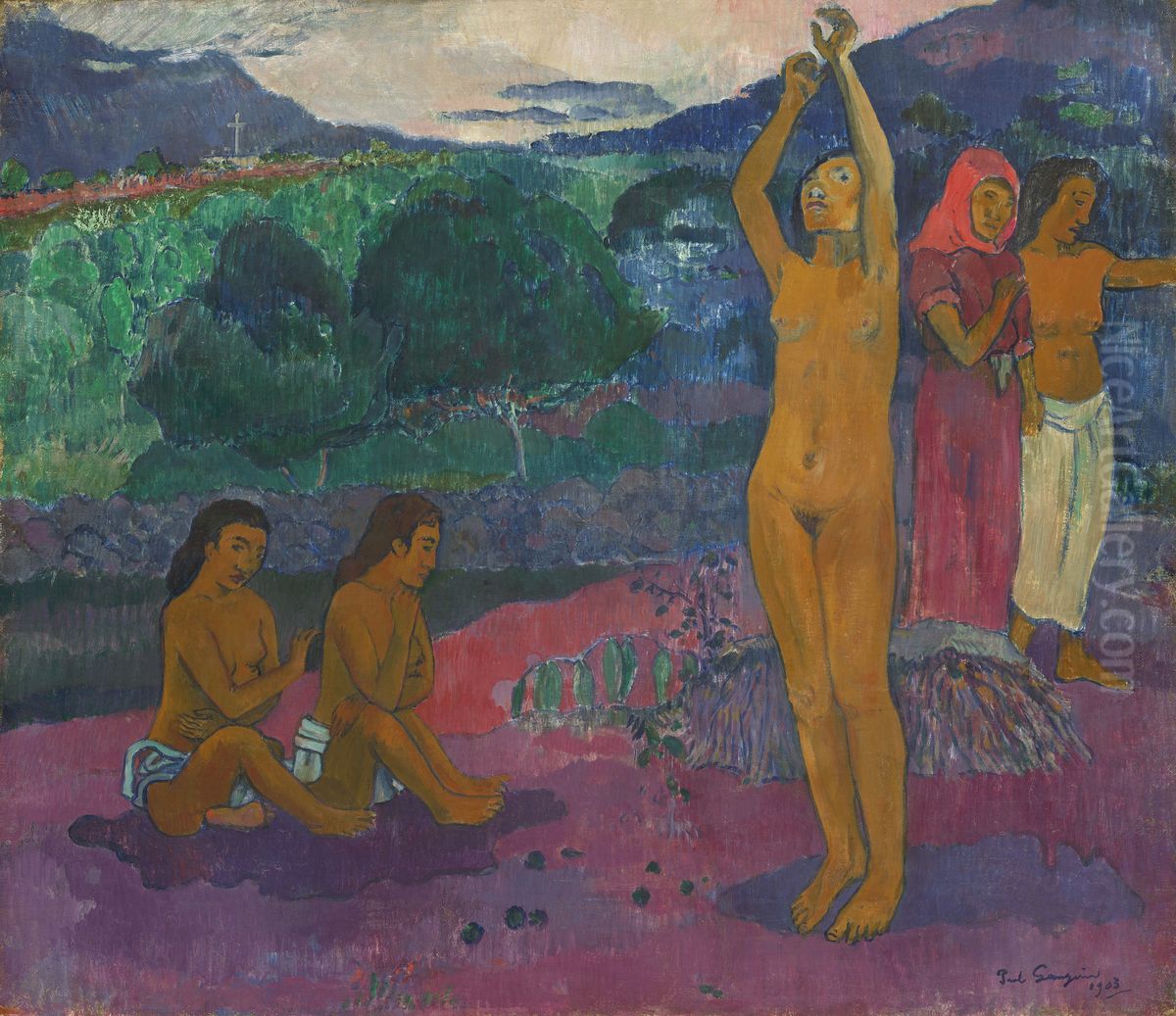 L'Invocation Oil Painting by Paul Gauguin