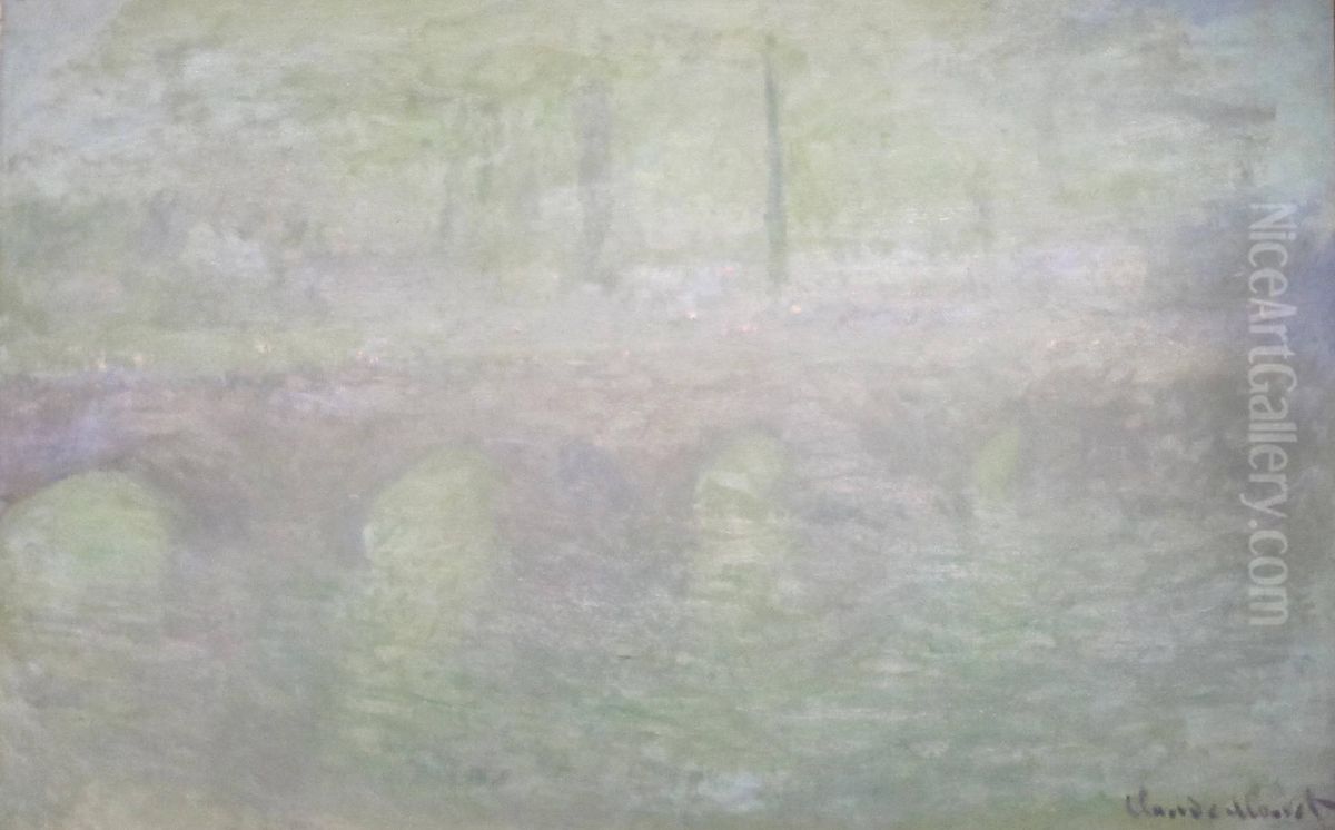 Waterloo Bridge, London, at Dusk Oil Painting by Claude Oscar Monet