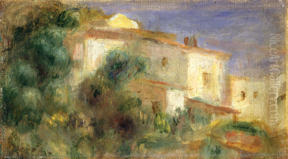 Maison de la Poste, Cagnes Oil Painting by Pierre Auguste Renoir