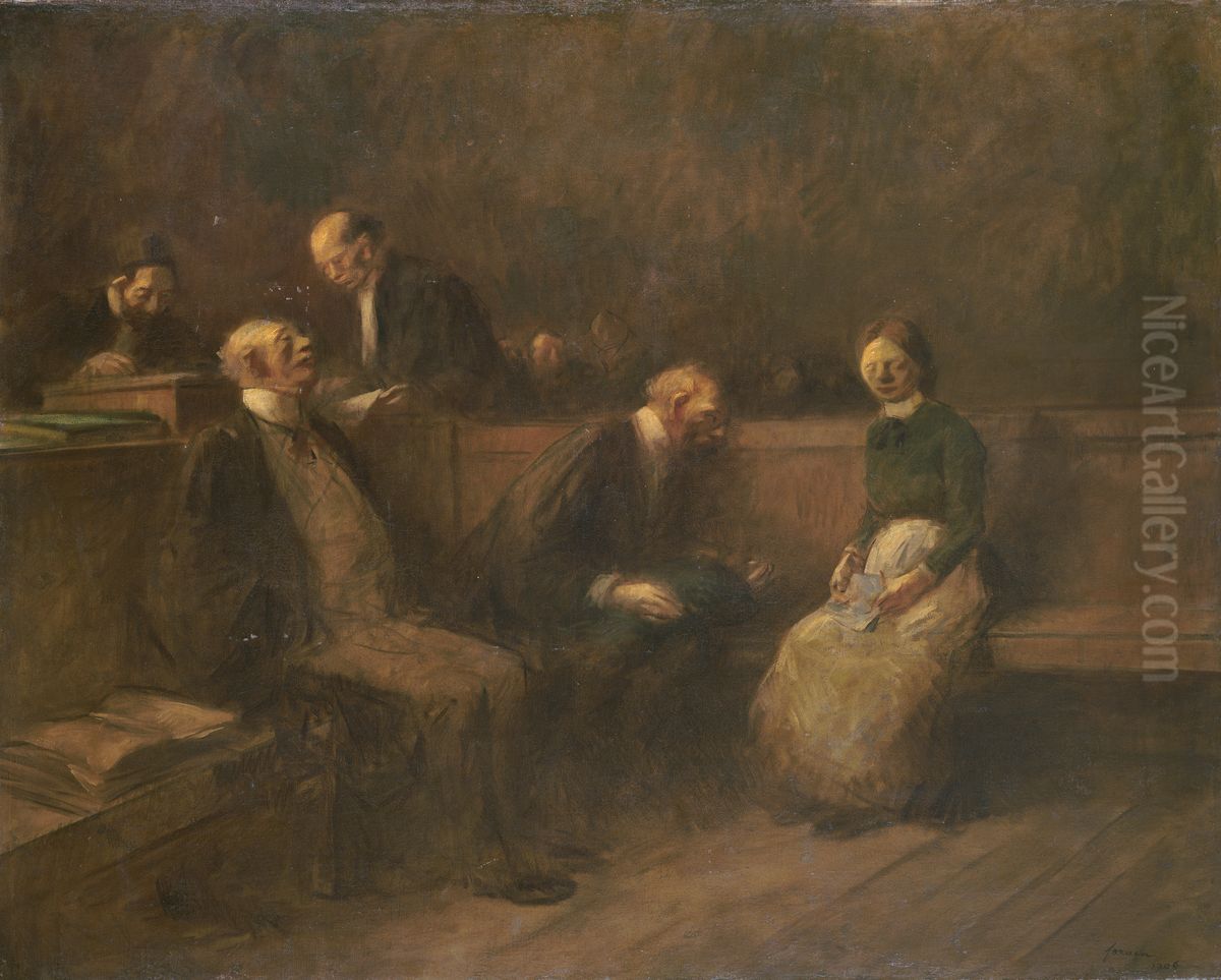The Petition Oil Painting by Jean-Louis Forain