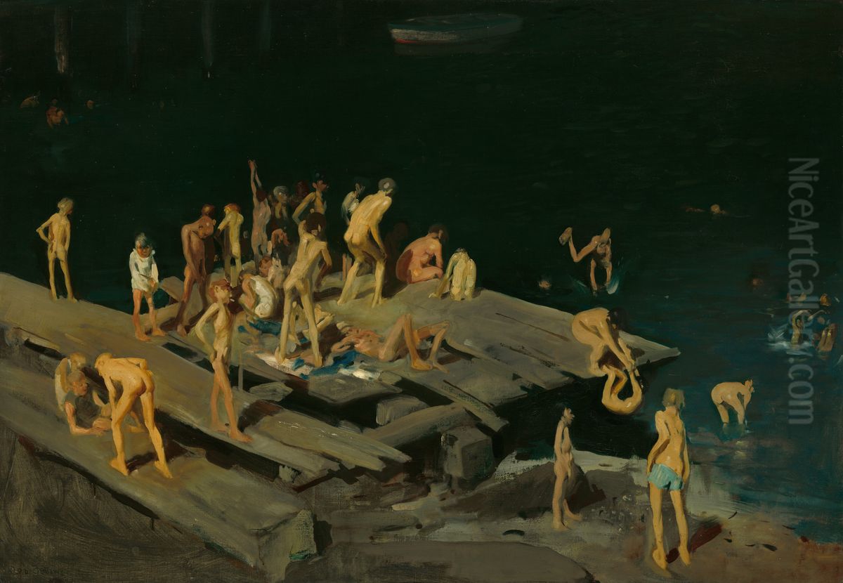 Forty-two Kids Oil Painting by George Wesley Bellows