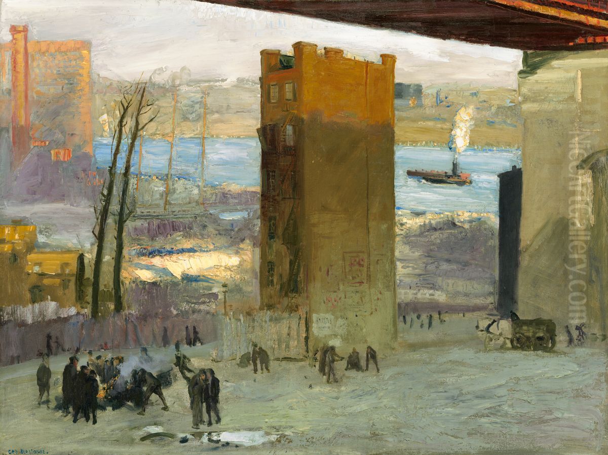 The Lone Tenement Oil Painting by George Wesley Bellows