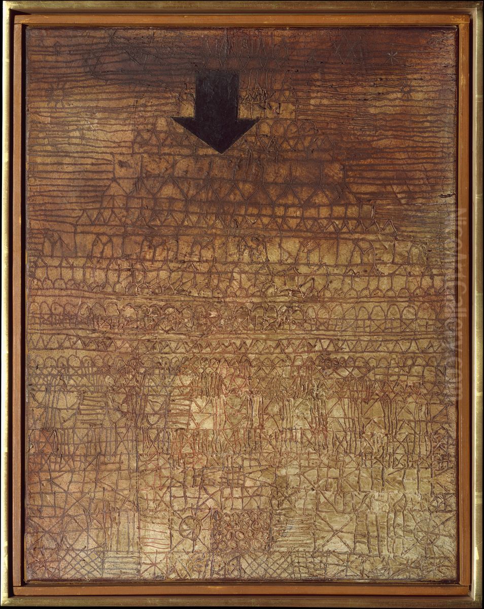 Stricken City Oil Painting by Paul Klee