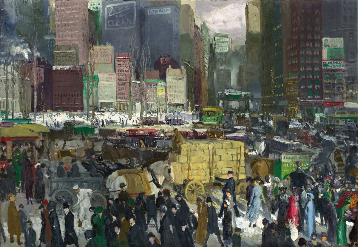 New York Oil Painting by George Wesley Bellows