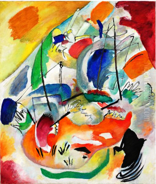 Improvisation 31 (Sea Battle) Oil Painting by Wassily Kandinsky