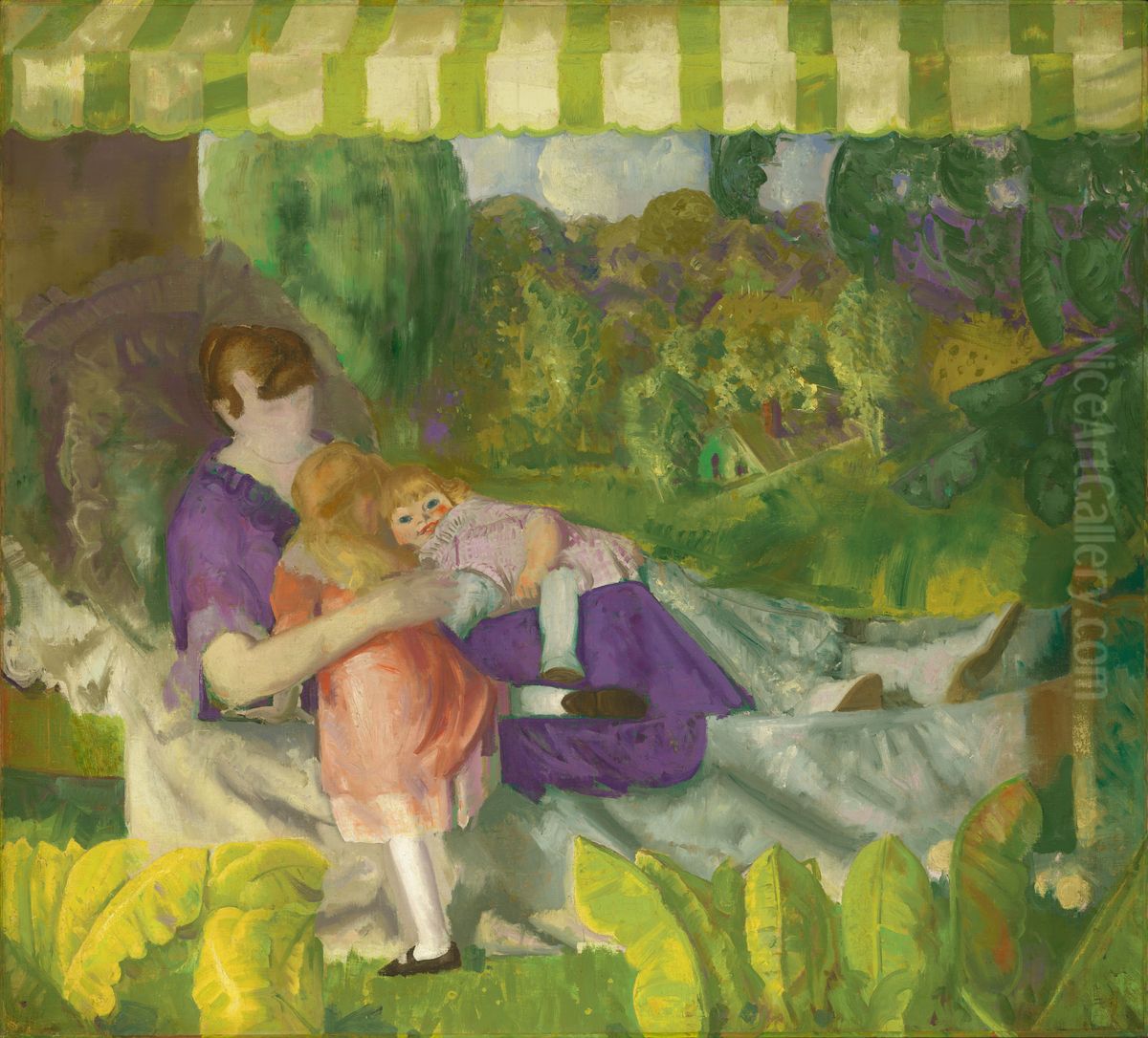 My Family Oil Painting by George Wesley Bellows