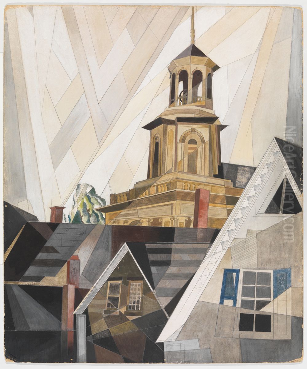After Sir Christopher Wren Oil Painting by Charles Demuth