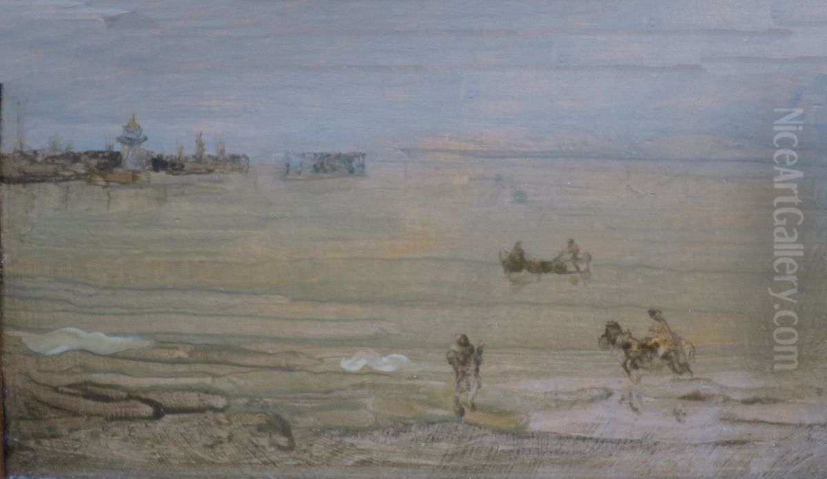 A Grey Note Oil Painting by James McNeill Whistler