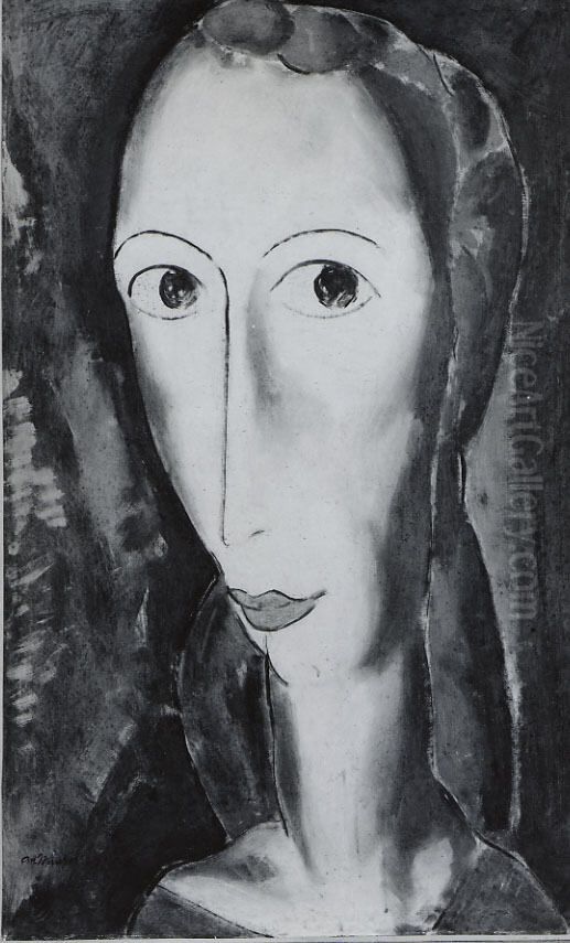 Head Oil Painting by Alfred Maurer