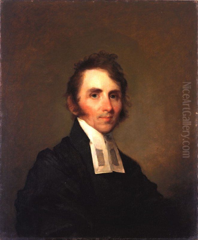 Reverend William Ellery Channing Oil Painting by Gilbert Stuart