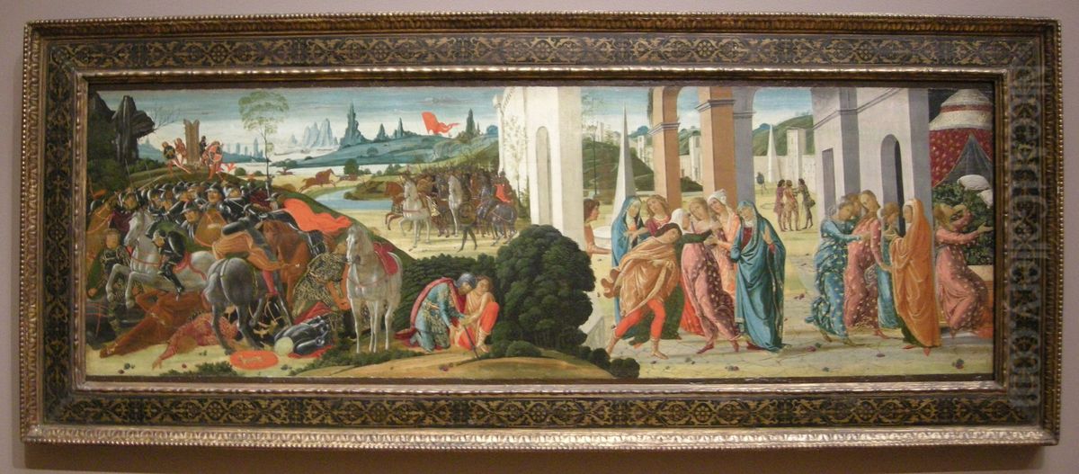 leggenda di bruto e porzia Oil Painting by Jacopo da Sellaio