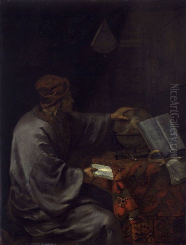 The Geographer Oil Painting by Olivier van Deuren